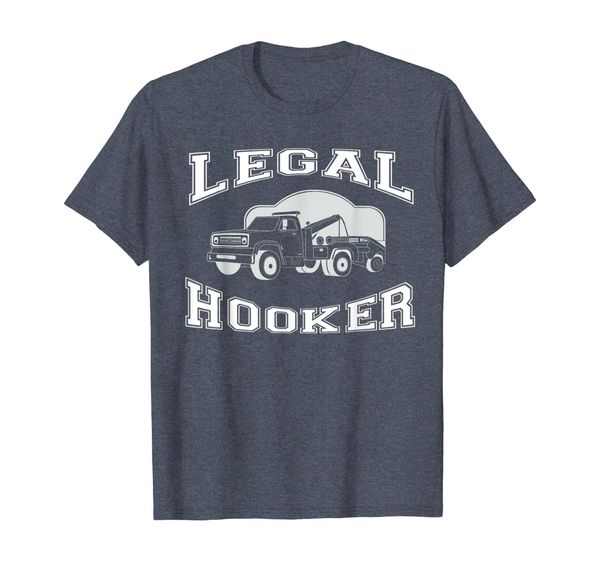 

legal hooker tshirt tow truck driver hooking vehicle towing, White;black