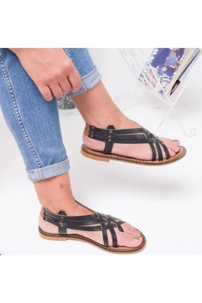 

sandals women's black with rubber