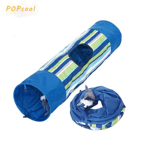 

cat toys funny pet tunnel play foldable 1 holes kitten game toy bulk