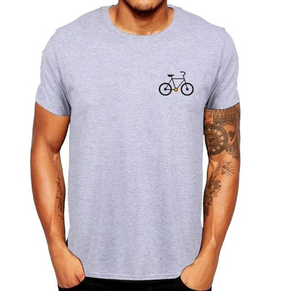 

men's t-shirts kancoold t-shirt summer cartoon bicycle patterns printed short-sleeved cotton casual tee-shirt blouse jun1, White;black