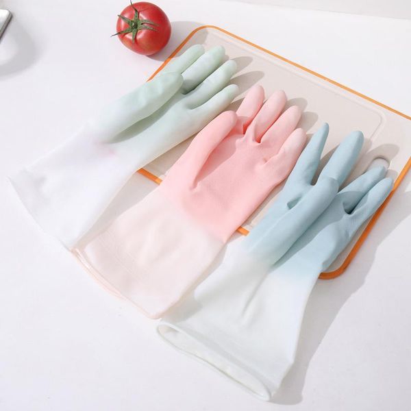 

disposable gloves 1 pair kitchen dish washing household dishwashing rubber