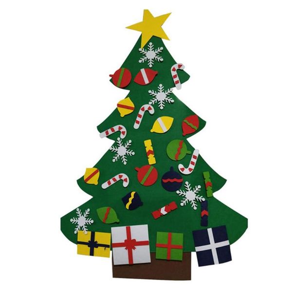 

christmas decorations children diy tree handmade felt cloth stereo smooth cutting