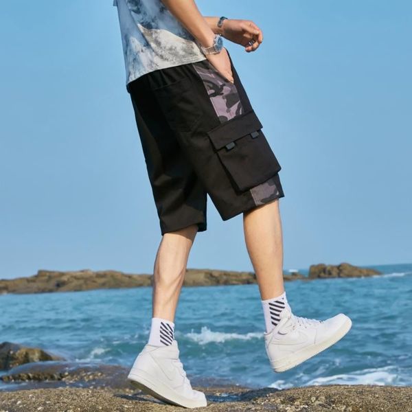 

plus size 8xl-m harajuku casual men shorts summer 2021 fashion cargo mens work men's sport short high quality, White;black