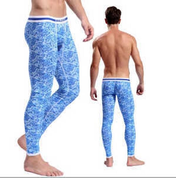 Intimo termico da uomo Pantalone lungo Abbigliamento termico Pantaloni caldi Uomo Cotone Pama Bottoms Tuta Keep Zentai Leggings 4 colori 292