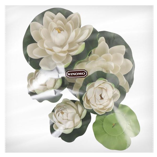 

decorative flowers & wreaths winomo 6pcs artificial pond plants lotus simulation floating flower fish tank decor ornaments white