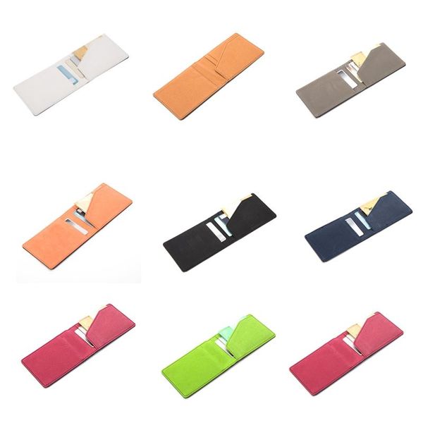 

wallets pu creative personality colorful clip bag short open bill wallet, Red;black