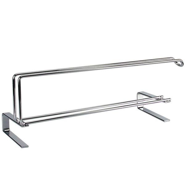 

hooks & rails paper towel holder,hanging holder under cabinet rack hanger over the door kitchen roll holder, stainless