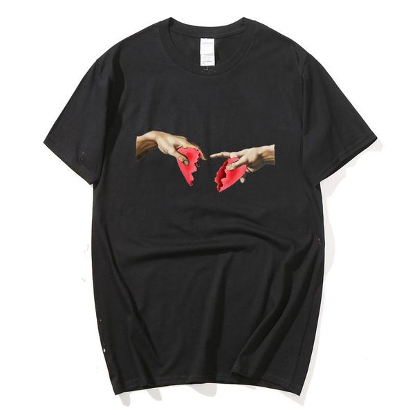 

men's t-shirts short-sleeved t-shirt casual shirt pure cotton fashion original 2021 novelty, White;black