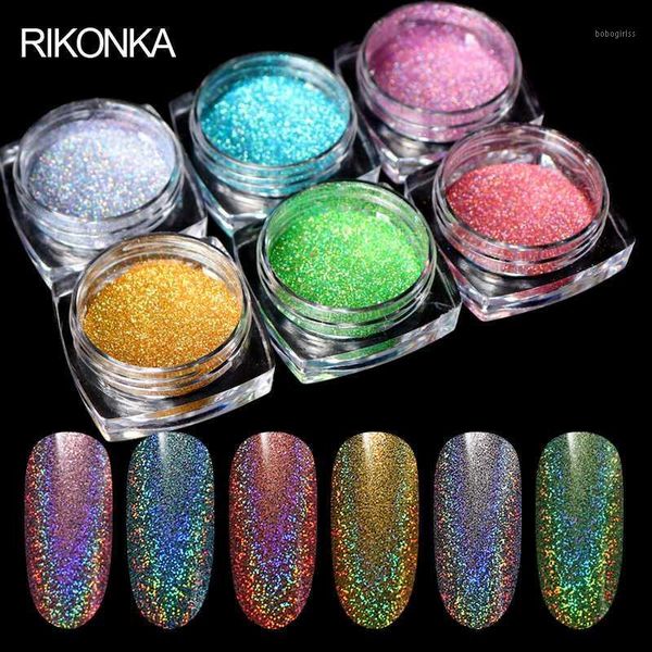 

holographic nails laser powder silver glitter chrome nail dip mirror polishing pigments art decoration1, Silver;gold