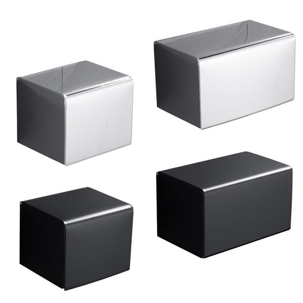 

tissue boxes & napkins black stainless steel cube design perforated box installation for kitchen room office bathroom