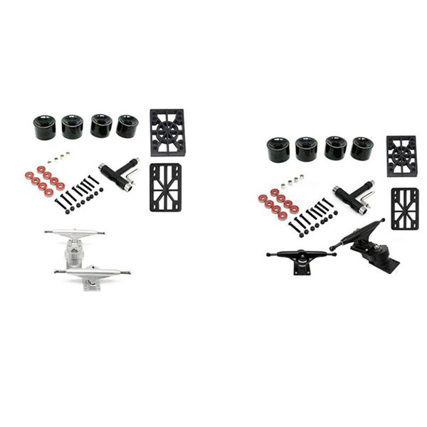 

skateboarding 6.25inch skateboard trucks with pu wheels abec bearings combo set,skateboard wheels,skateboard bearings,hardware