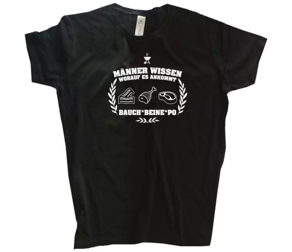 

barbecue bbq-men know what matters-belly legs bottom grill t-shirt s-3xl, White;black
