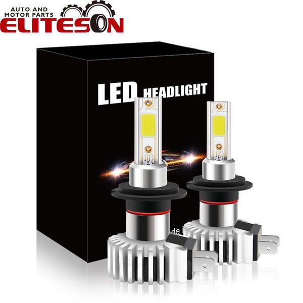 

eliteson car led headlamps 6000k 6600lm 12v 24v fog bulbs h7 auto light d9 high low beam lamps accessory headlights