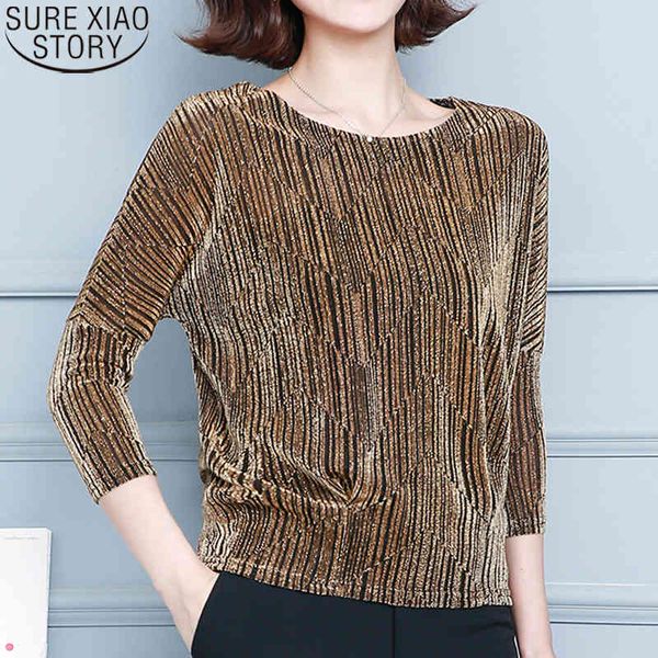 

glitter shirt fashion elegant shiny sequin blouse plus size tunic women red golden shine women's blouses 12449 210417, White