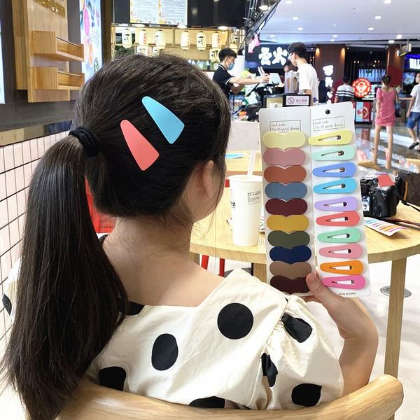 

hair accessories 10pcs/lot simple candy color hairpins women barrette headwear girls bb clips headdress barrettes bobby pin, Slivery;white