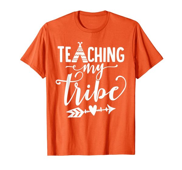 

teaching my tribe teacher school gift t-shirt, White;black