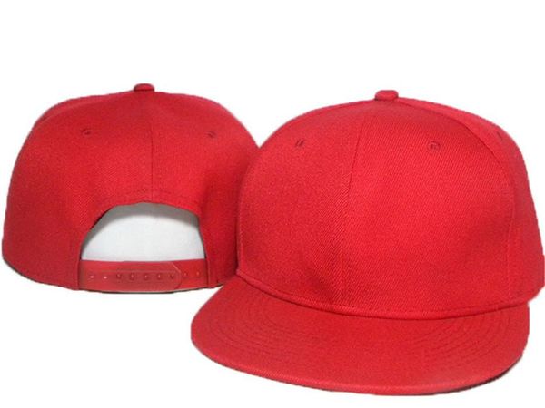 

2021 new men's solid full red blank design flat snapback hats summer fashion out door men's women's adjustable cap usa fan&#0, Blue;gray