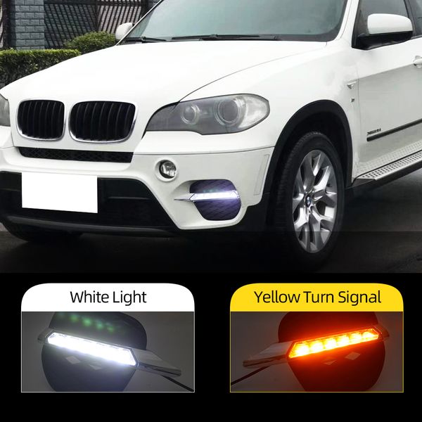 

2pcs for bmw x5 e70 2011 2012 2013 led drl daytime running lights daylight turn signal lamp driving light