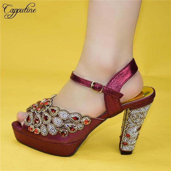 

dress shoes graceful pumps fashion african party high heel sandal for height 11cm 88-27 in wine, Black