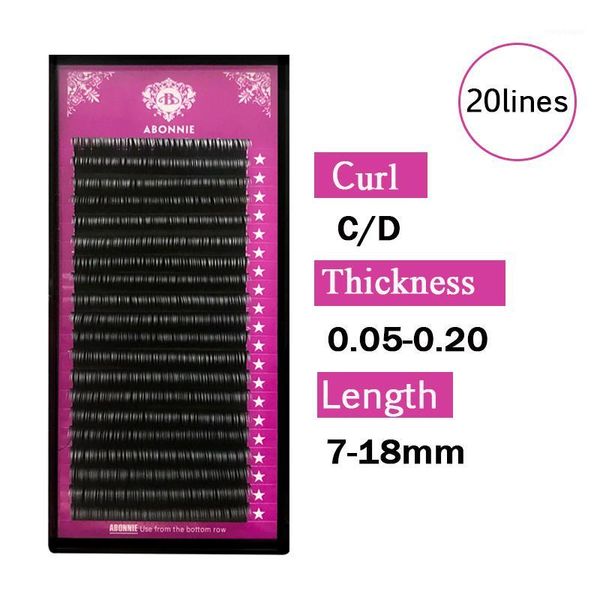 

20rows/case 7-18mm eyelashes faux mink volume eyelash extension supplies individual lash for professionals1