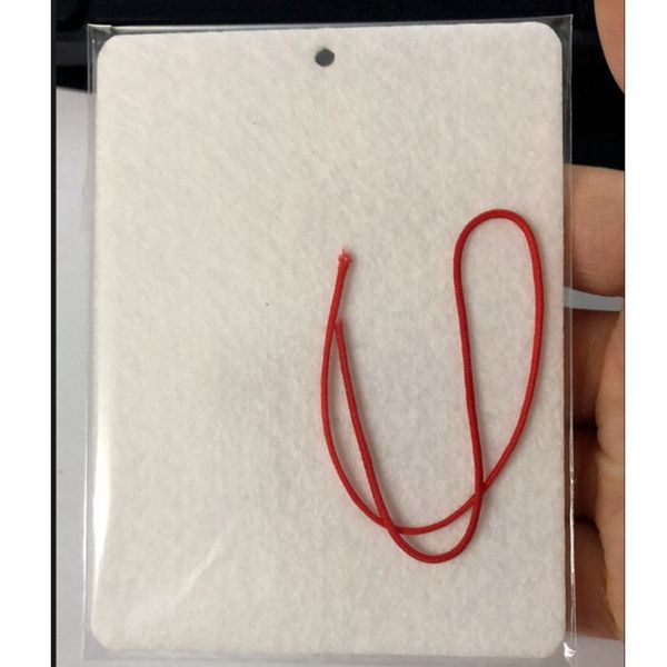 

sublimation blank air freshener 10*7cm felt material sheet white unscented home fragrances car air fresheners with string cyz3064 1200pcs