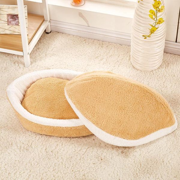 

cat beds & furniture winter hand wash hamburger shape bed room house disassemblability warm small animal puppy pet nest cotton sofa