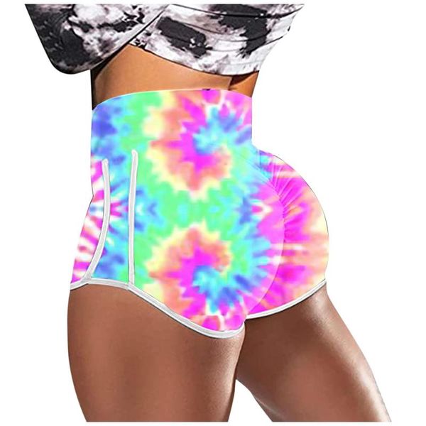 

4# printing yoga shorts high waist stretch strethcy leggings short pants gym workout sport for women outfit