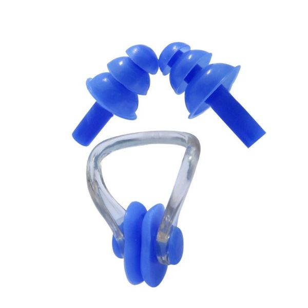 

nose clip soft silica gel swimming earplugs suit nasal congestion waterproof non-slip tympanitis equipment children