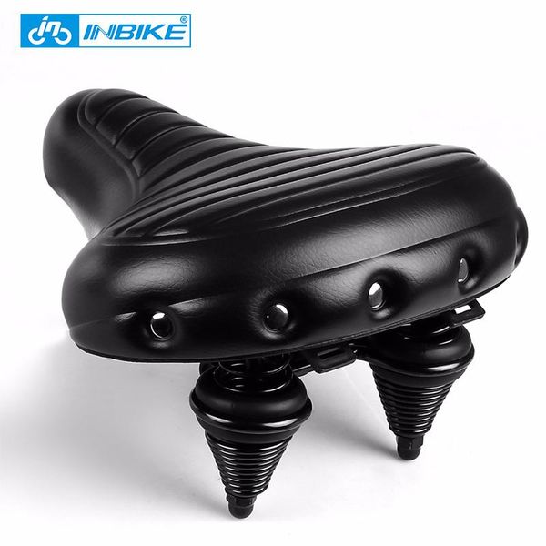 

bike saddles inbike soft wide bicycle saddle comfortable seat vintage pu pad waterproof cycling parts accessories