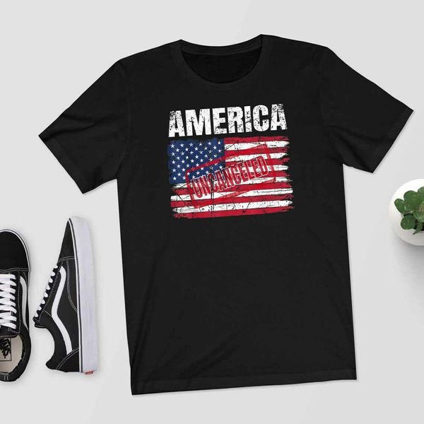

vintage american flag america uncanceled t-shirt, White;black
