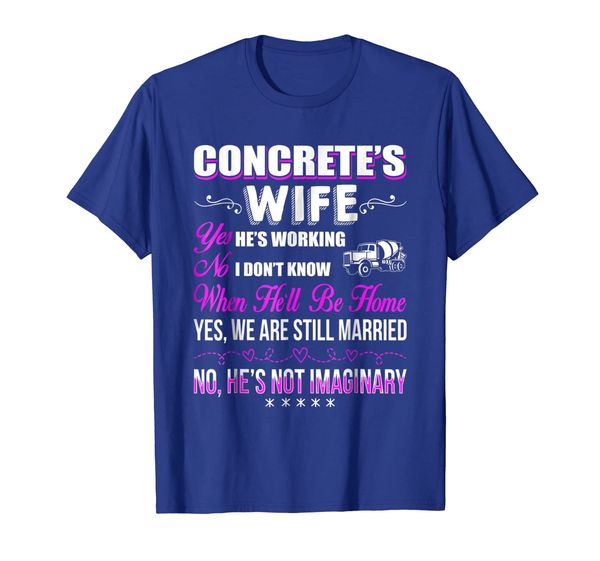 

concrete wife , concrete tee,funny concrete wife tshirt, White;black