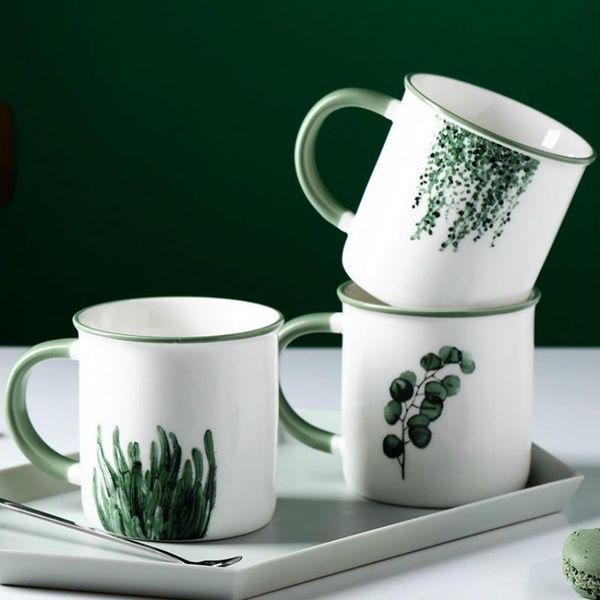 

mugs nordic ceramic household coffee milk juice water office breakfast cup afternoon flower tea student lovers friend gifts