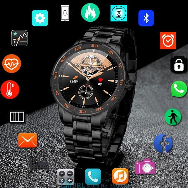 

business digital watch men sport watches electronic led male wrist for clock stainless steel wristwatch touch hour wristwatches, Slivery;brown