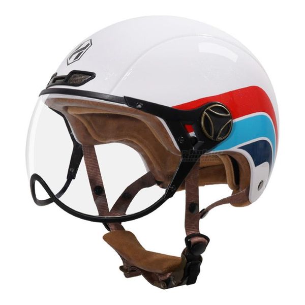 

motorcycle helmets vintage helmet open face motorbike retro cafe biker moto riding racing casco capacete motocross for unisex