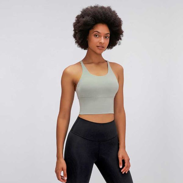 

pure color thin shoulder straps cross beautiful back sports underwear yoga clothes women's backless fitness body running bra gym clothi, White;black