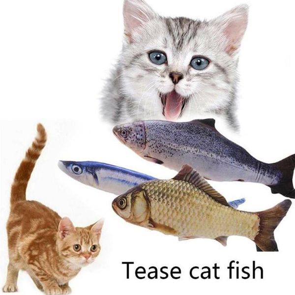 

cat toys creative 3d fish play environmental health mint filled simulation pet