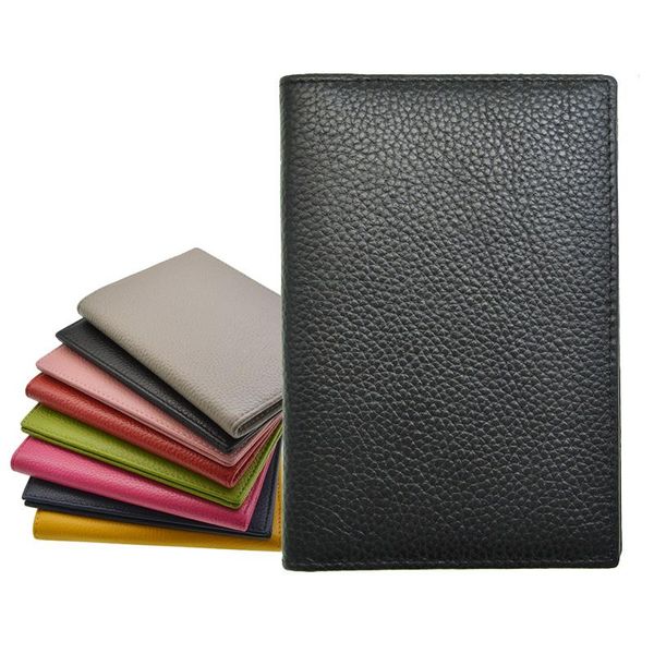 

storage bags genuine cow leather passport holder composite soft candy color cover for the case with flight ticket pocket card wallet