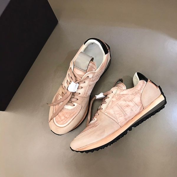 

2021ss triple luxury designer shoes men low flat shoes genuine leather mens shoes designer sneakers trainers, Black