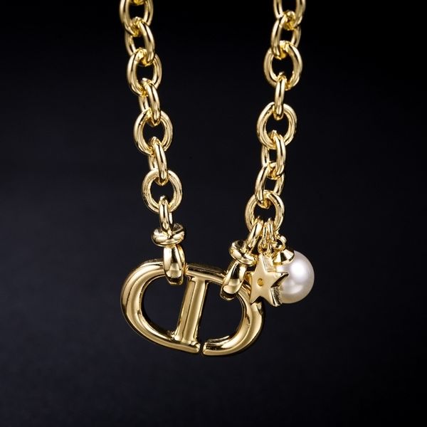 

special offer 75%off outlet letter necklace women's timeless pearl fashion simple star's same necklace gh2r, Silver