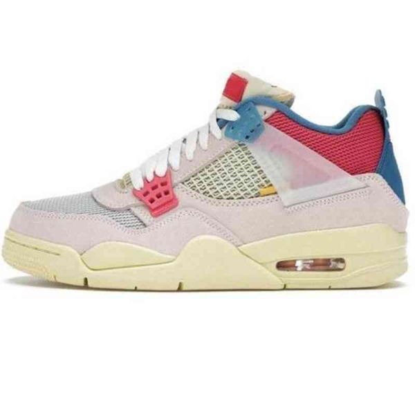 

with box jumpman womens mens 4 4s basketball shoes university blue royal ts classic cement union sail fire red guava ice trainers 195r, Black