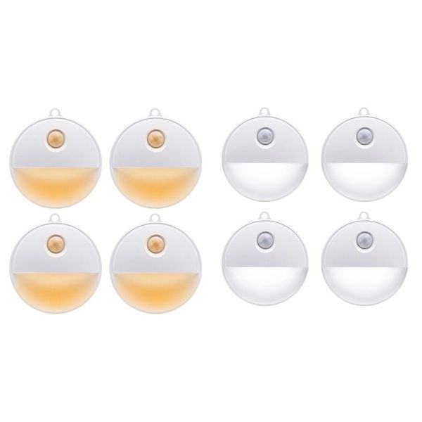 

human body induction night light half moon motion sensor children's 4pcs cell phone mounts & holders