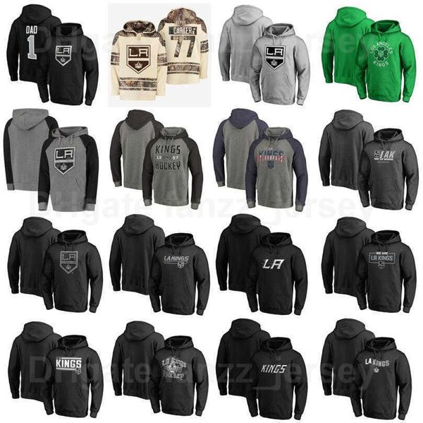 

pullover los angeles la kings hockey hooded jackets 19 alex iafallo hoodies 73 tyler toffoli hoody dustin brown sweatshirts customize name, Black