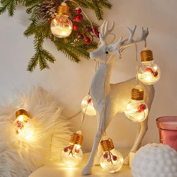 

strings christmas lamp string led room decoration tree outdoor red fruit color