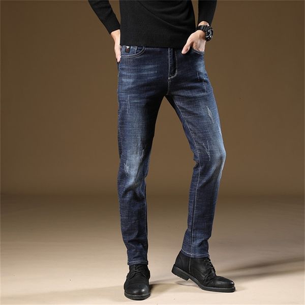 

men's fall / winter feet jeans youth slim pencil pants gn3s, Blue