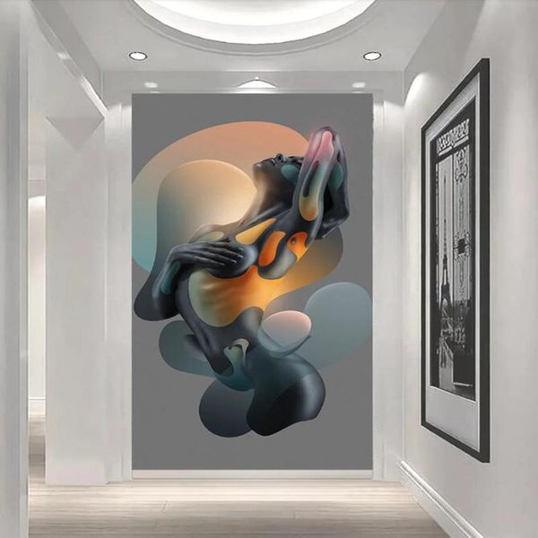 

wallpapers custom large 3d wallpaper mural nordic minimalist modern abstract illustration hand painted beauty decorative