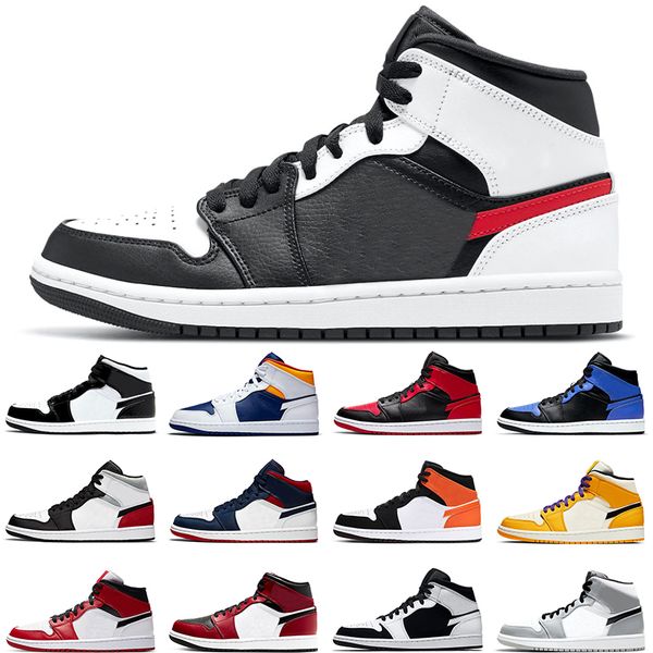 

designer jumpman 1 basketball shoes men women 1s chile red homecoming fearless brushstroke trainers sneakers sports size 36-46, White;red