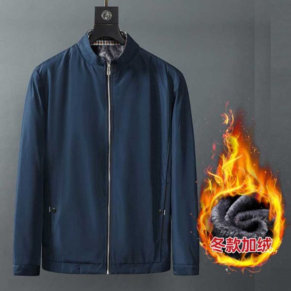 

men's jackets 2021 autumn and winter clothing casual jacket handsome business plus velvet thick simple fashion top, Black;brown