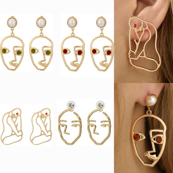 

fashion metal men women earrings, Golden;silver