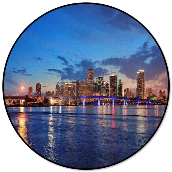 

carpets modern home decorative round carpet city miami business district clouds area rugs parlor bedroom anti-slip floor mat