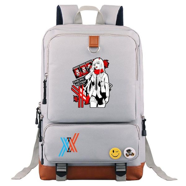 

zero two darling in the franxx school backpack notebook laptravel bag gifts for girls students